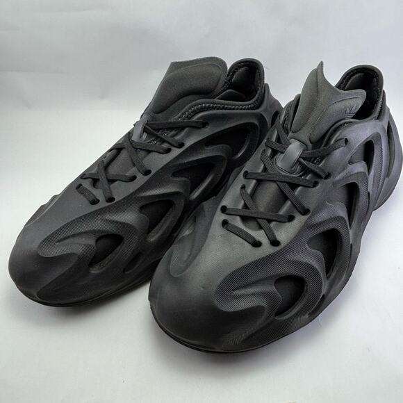 ADIDAS adiFOM Q Core Black Carbon Grey Shoes Men’s Size 7 - Picture 10 of 12